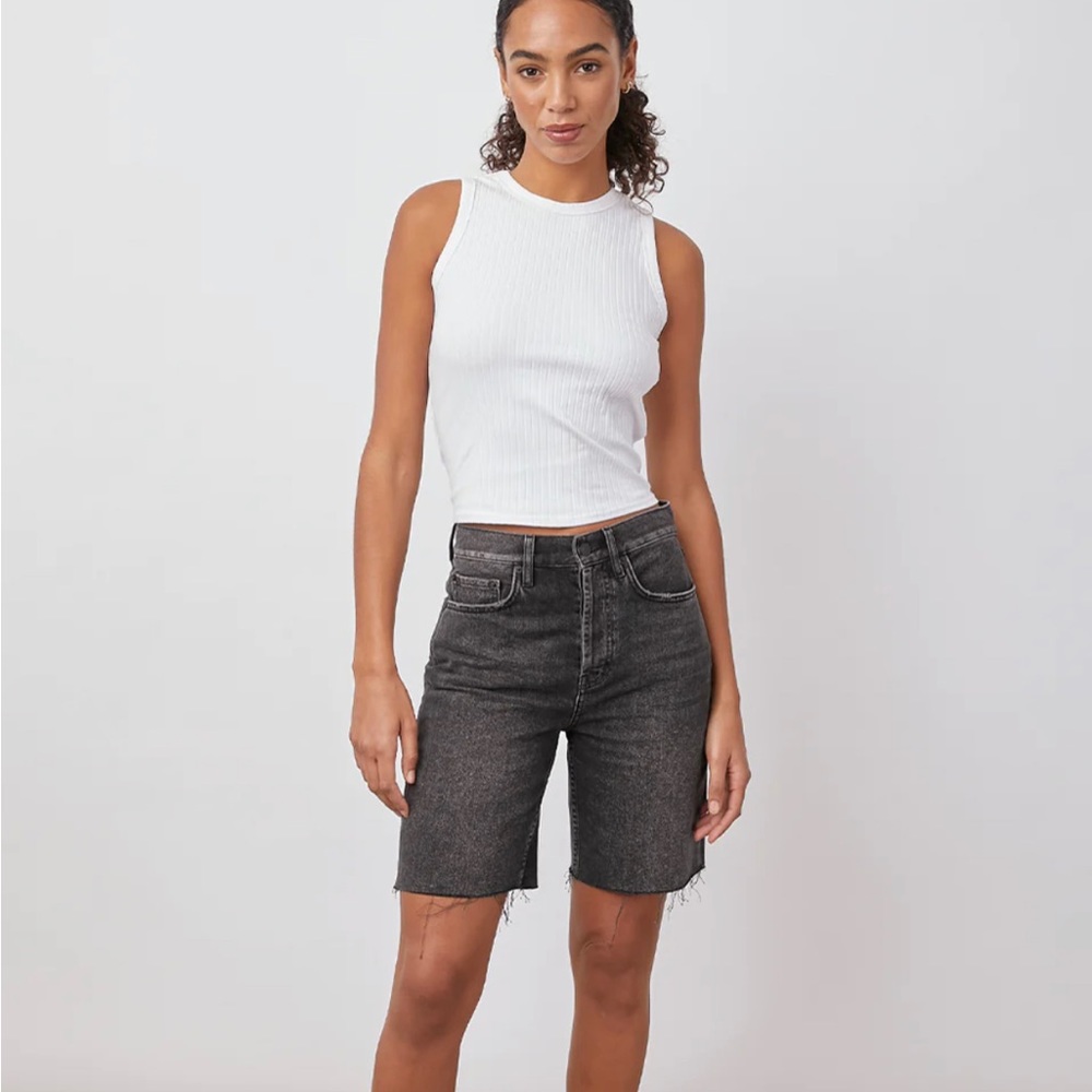 Rails Beachwood Denim Short in Ash Black